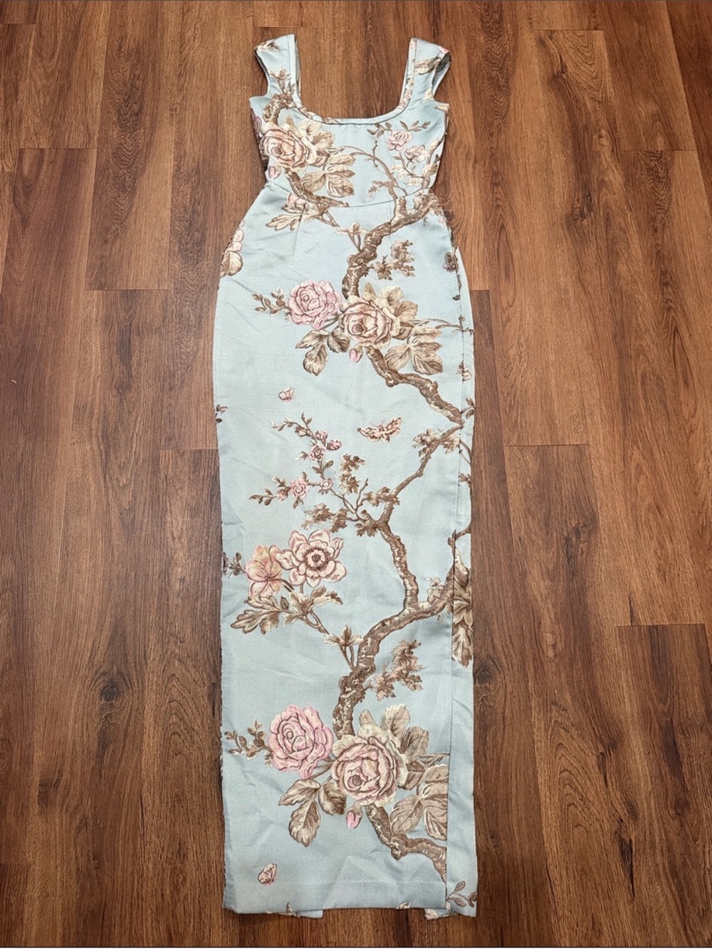 SAU LEE Brooke Floral Brocade Column Gown - Picture 3 of 5